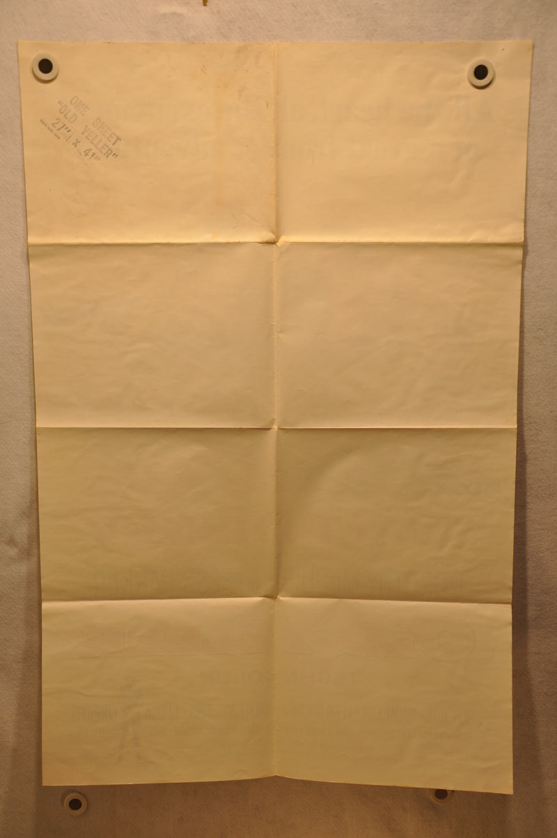Old Yeller Original 1SH Movie Poster Re-release 1974 27 x 41 Disney   - TvMovieCards.com