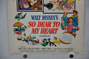 1964 So Dear To My Heart Original Window Card Movie Poster Burl Ives 14 x 22   - TvMovieCards.com