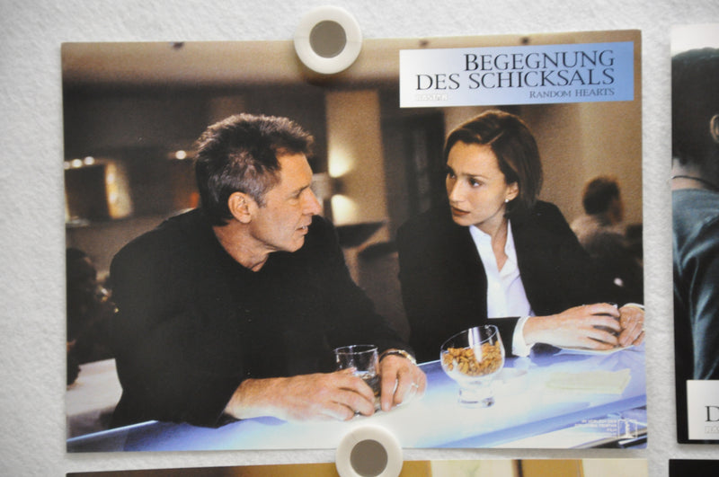 1999 Random Hearts Lobby Card Set 8 x 11  Harrison Ford, Kristin Scott Thomas, C   - TvMovieCards.com