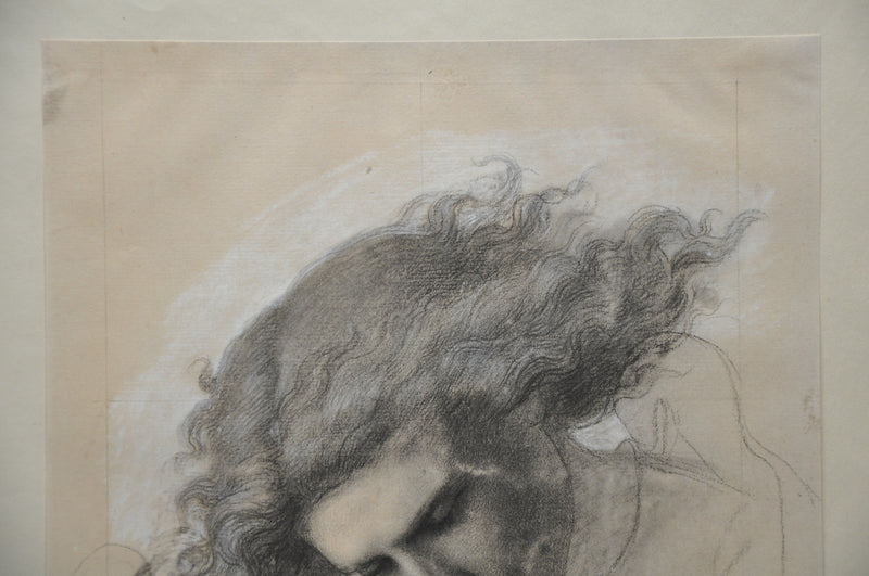 Karl Begas (1794-1854) Weiblicher Kopf Mit Fliegendem Haar Lithograph Art Print   - TvMovieCards.com