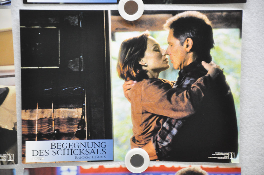 1999 Random Hearts Lobby Card Set 8 x 11  Harrison Ford, Kristin Scott Thomas, C   - TvMovieCards.com