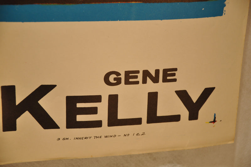 1960 Inherit The Wind Original 3SH 3 Sheet Movie Poster 41" x 54" Spencer Tracy   - TvMovieCards.com