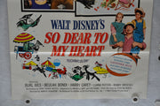 1964 So Dear To My Heart Original 1SH Movie Poster Burl Ives Beulah Bondi   - TvMovieCards.com