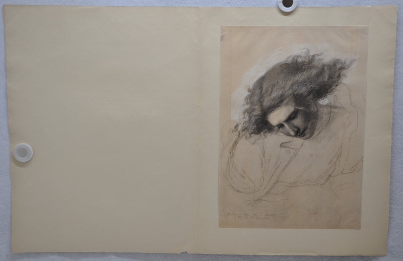 Karl Begas (1794-1854) Weiblicher Kopf Mit Fliegendem Haar Lithograph Art Print   - TvMovieCards.com