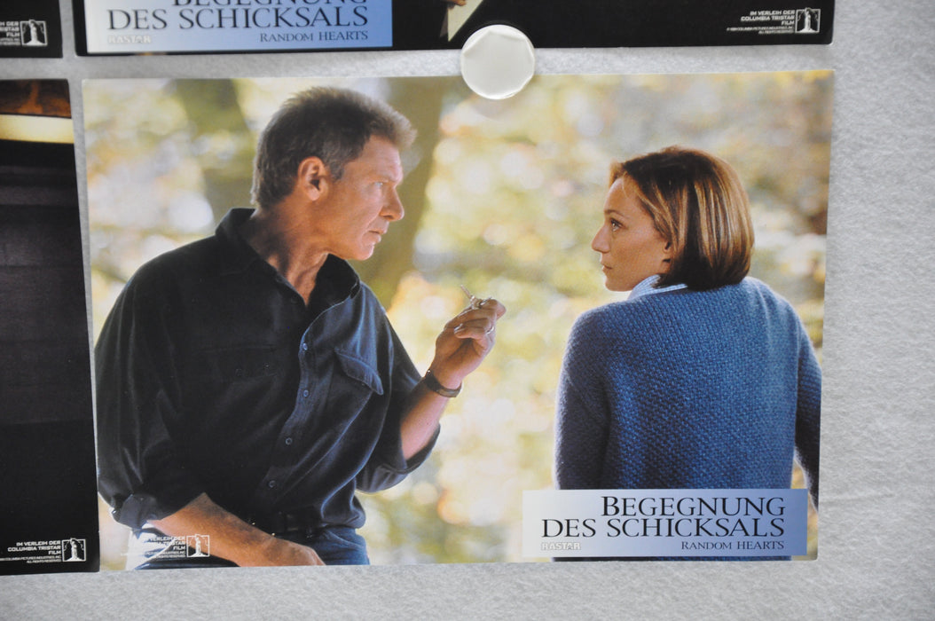 1999 Random Hearts Lobby Card Set 8 x 11  Harrison Ford, Kristin Scott Thomas, C   - TvMovieCards.com