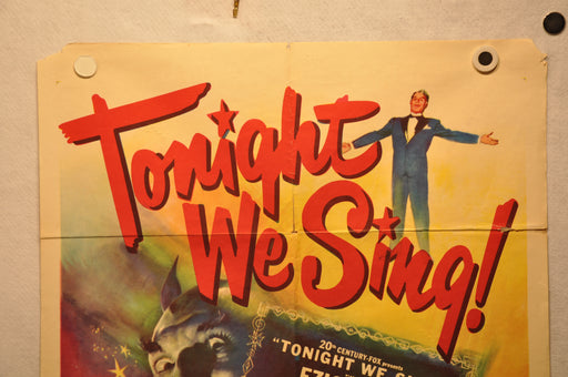 1953 Tonight We Sing! 1SH 1 Sheet Movie Poster 27" x 41" David Wayne   - TvMovieCards.com