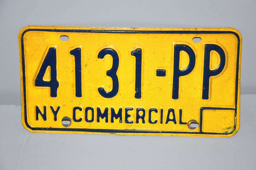 1973-1986 New York License Plate #4131-PP Commercial Car Man Cave Chevy Ford YOM   - TvMovieCards.com