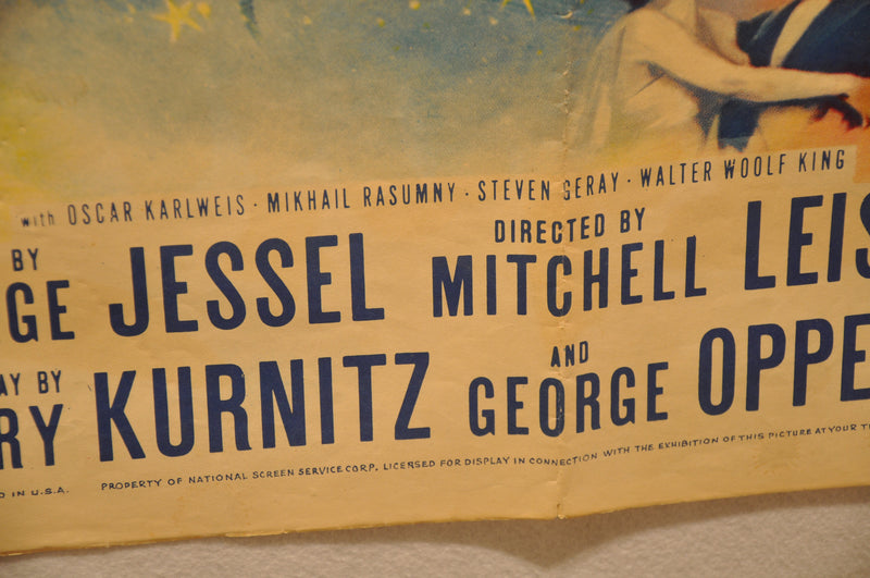 1953 Tonight We Sing! 1SH 1 Sheet Movie Poster 27" x 41" David Wayne   - TvMovieCards.com