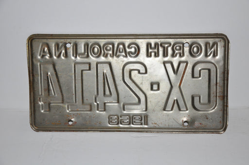 1968 North Carolina License Plate # CX-2414 Car Man Cave Chevy Ford YOM   - TvMovieCards.com