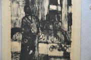 Mid Century Bernard Cathelin Abstract Lithograph of Woman Signed 3/50   - TvMovieCards.com
