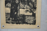 Mid Century Bernard Cathelin Abstract Lithograph of Woman Signed 3/50   - TvMovieCards.com