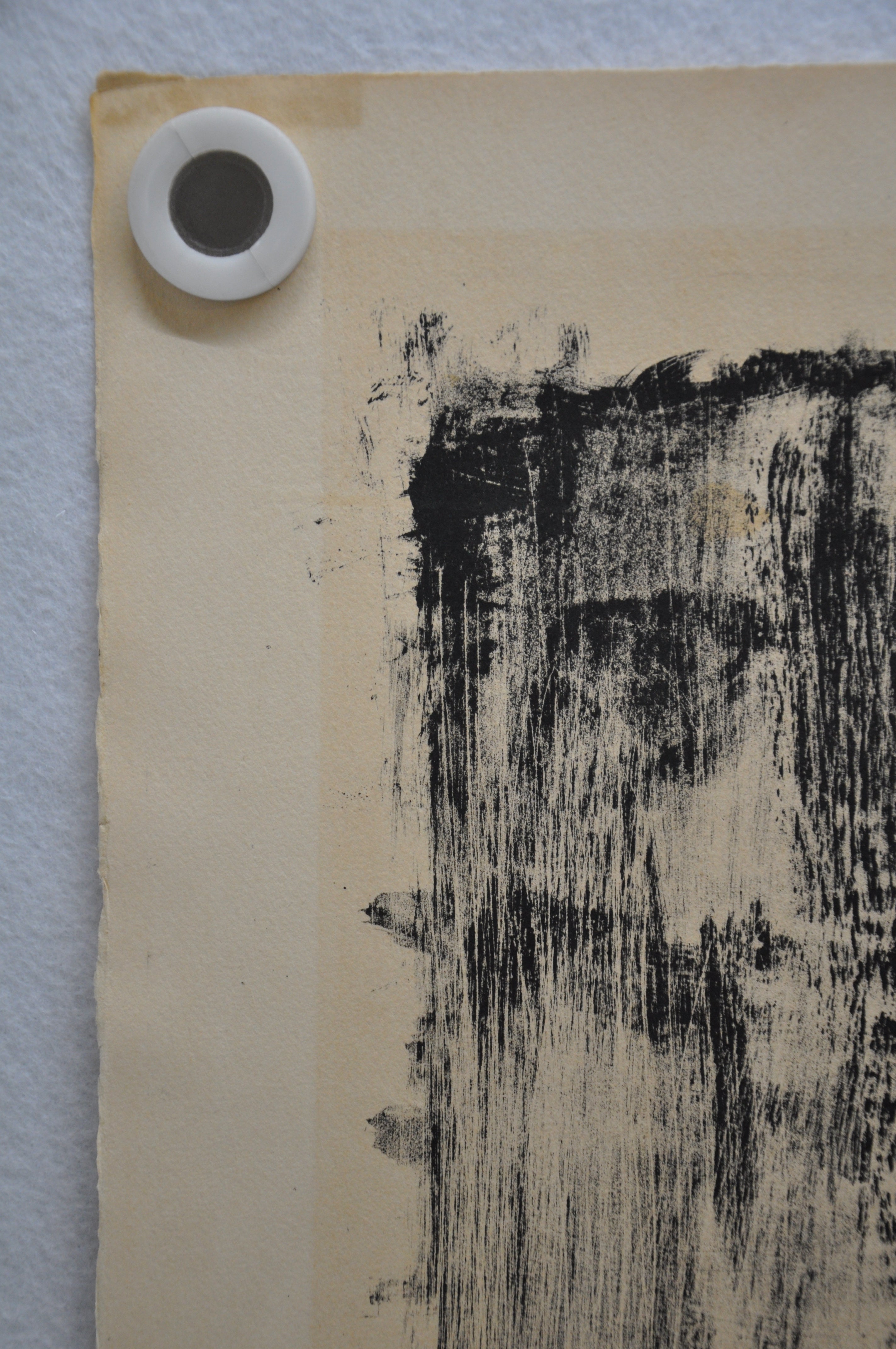 Mid Century Bernard Cathelin Abstract Lithograph of Woman Signed 3