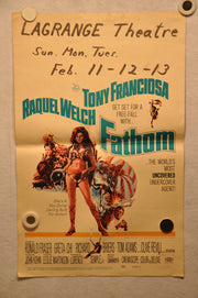 1967 Fathom Original Window Card Insert Movie Poster "14 x 22" Raquel Welch   - TvMovieCards.com