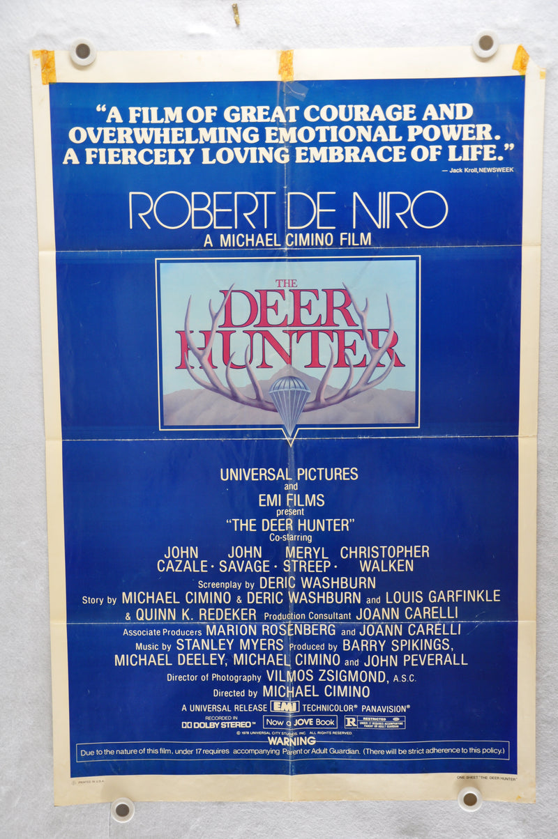 1978 The Deer Hunter Original 1SH Movie Poster Robert De Niro Christopher Walken   - TvMovieCards.com