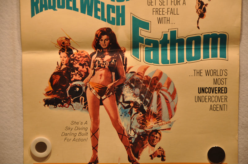 1967 Fathom Original Window Card Insert Movie Poster "14 x 22" Raquel Welch   - TvMovieCards.com