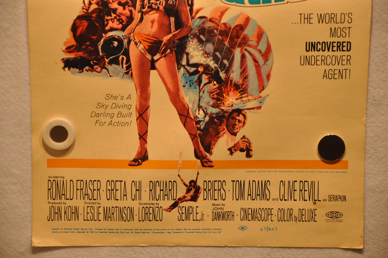 1967 Fathom Original Window Card Insert Movie Poster "14 x 22" Raquel Welch   - TvMovieCards.com