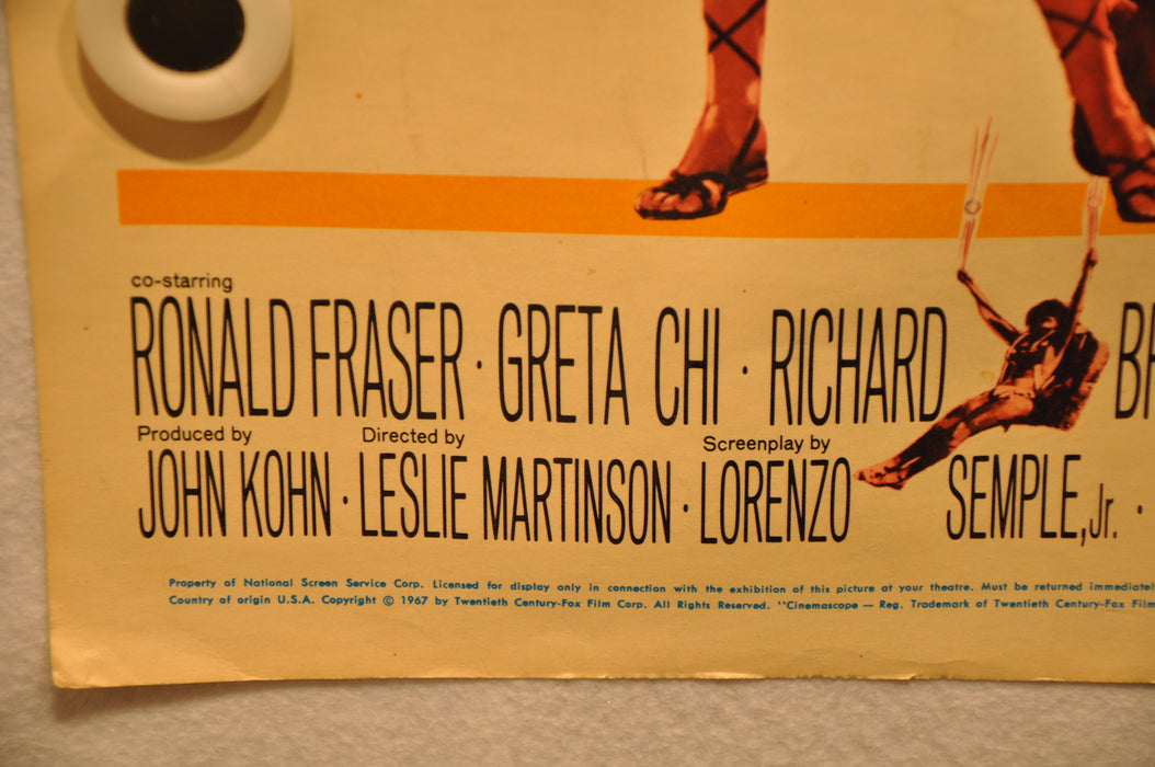 1967 Fathom Original Window Card Insert Movie Poster "14 x 22" Raquel Welch   - TvMovieCards.com