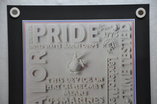 1980s Vintage US Marines Recruiting Poster "Valor, Pride" 20" x 28"   - TvMovieCards.com