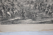 F Vander Meauten "Le Roy dans sa Calleche Accompagne des Dames" Etching Print   - TvMovieCards.com
