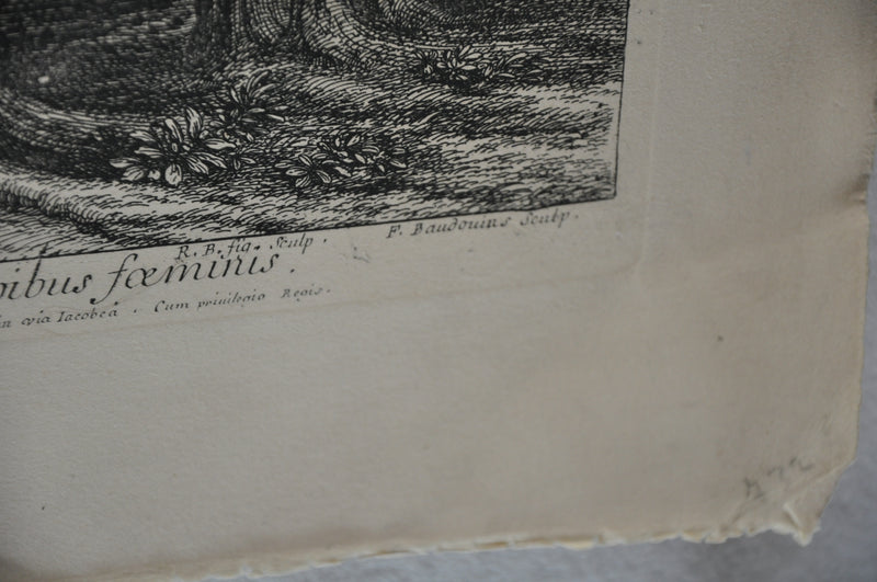 F Vander Meauten "Le Roy dans sa Calleche Accompagne des Dames" Etching Print   - TvMovieCards.com