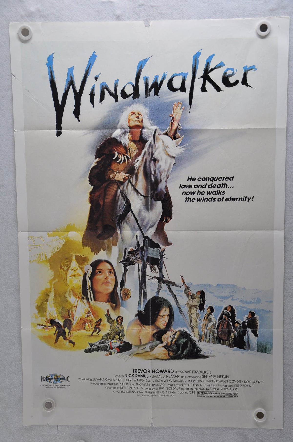 1980 Wind Walker Original 1SH Movie Poster 27 x 41 Trevor Howard