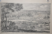 F Vander Meauten "Veue du Chasteau de Fontaine bleau du coste " Etching Print   - TvMovieCards.com