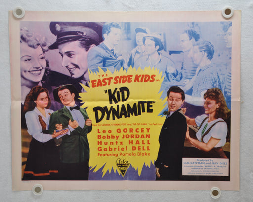 1943 Kid Dynamite Original Half Sheet Movie Poster Leo Gorcey Huntz Hall 22 x 28   - TvMovieCards.com