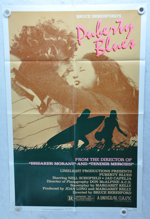 1981 Puberty Blues Original 1SH Movie Poster 27 x 41  Nell Schofield, Jad Capelj   - TvMovieCards.com