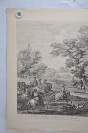 F Vander Meauten "Le Roy a la Chasse du Cerf auec les Dames" Etching Print   - TvMovieCards.com