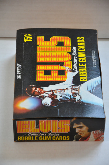 1978 Donruss Elvis Presley Empty Bubble Gum Vintage Trading Card Box   - TvMovieCards.com