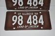 1959 Illinois License Plate # 98484 Passenger Car Man Cave Chevy Ford YOM   - TvMovieCards.com