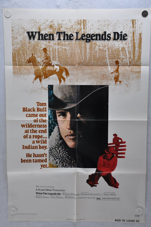 1972 When the Legend Dies Original 1SH Movie Poster 27 x 41 Richard Widmark   - TvMovieCards.com