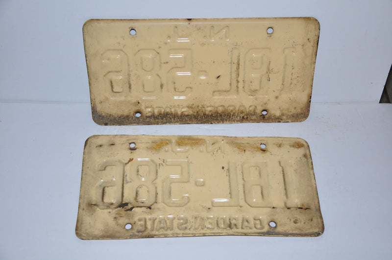 Vintage New Jersey License Plate # IBL-586 Passenger Car Man Cave Chevy Ford YOM   - TvMovieCards.com