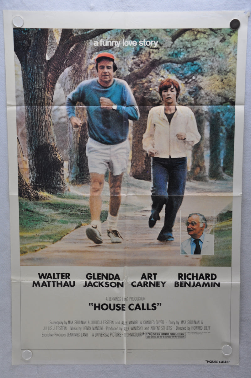 1978 House Calls Original 1SH Movie Poster 27 x 41 Walter Matthau Glenda Jackson   - TvMovieCards.com