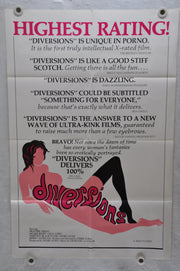 1976 Diversions Original 1SH Movie Poster 27 x 41 Heather Deeley Derek Martin   - TvMovieCards.com