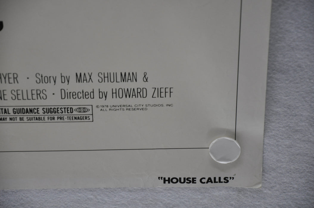1978 House Calls Original 1SH Movie Poster 27 x 41 Walter Matthau Glenda Jackson   - TvMovieCards.com