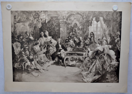 Vincente V. de Paredes George Frideric "Handel" Lithograph Art Print 25 x 35   - TvMovieCards.com