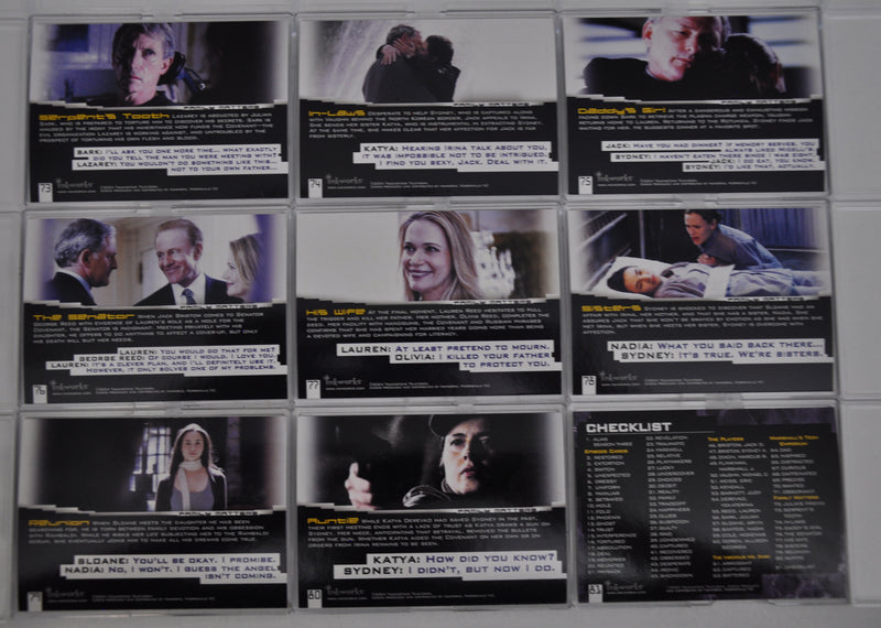 Alias Season 3 Base Card Set 81 Cards Inkworks 2004   - TvMovieCards.com