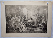 Vincente V. de Paredes "Voltaire reading his Semiramis to King Stanislas" Print   - TvMovieCards.com