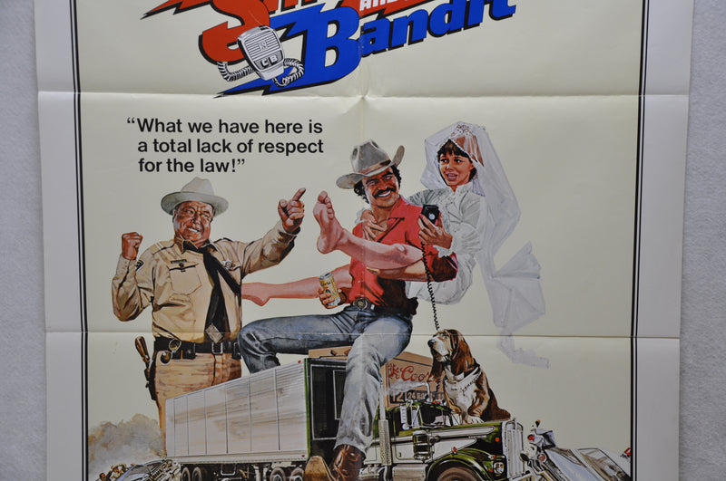 1977 Smokey and the Bandit Original 1SH Movie Poster 27 x 41  Burt Reynolds   - TvMovieCards.com
