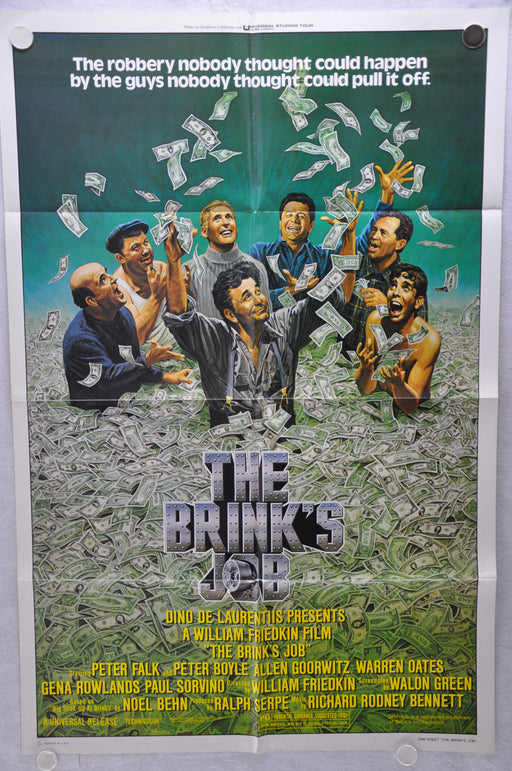 1978 The Brink's Job Original 1SH Movie Poster 27 x 41 Peter Falk Peter Boyle   - TvMovieCards.com