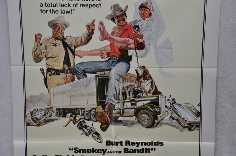 1977 Smokey and the Bandit Original 1SH Movie Poster 27 x 41  Burt Reynolds   - TvMovieCards.com