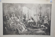 Vincente V. de Paredes "Voltaire reading his Semiramis to King Stanislas" Print   - TvMovieCards.com