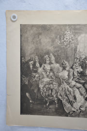 Vincente V. de Paredes "Voltaire reading his Semiramis to King Stanislas" Print   - TvMovieCards.com