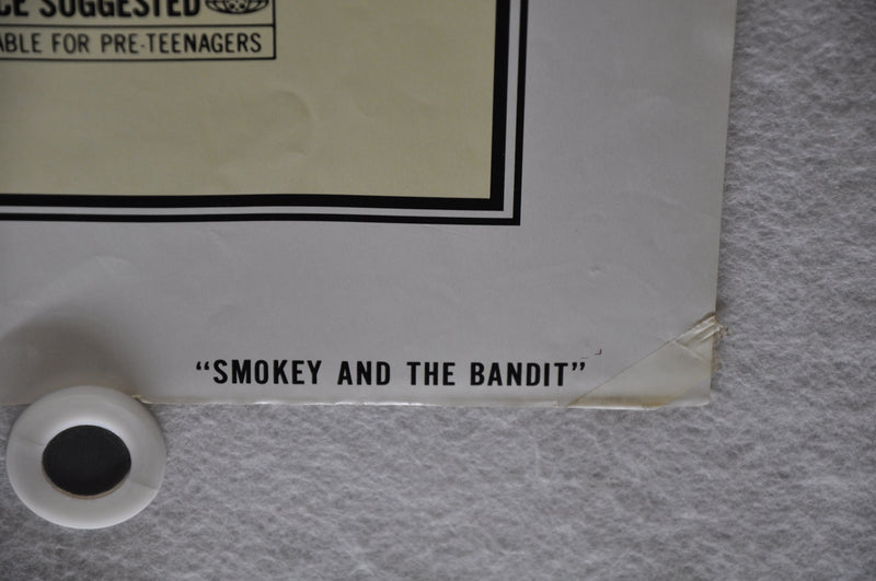 1977 Smokey and the Bandit Original 1SH Movie Poster 27 x 41  Burt Reynolds   - TvMovieCards.com