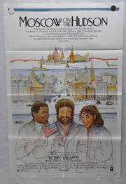 1984 Moscow on the Hudson Original 1SH Movie Poster 27 x 41 Robin Williams   - TvMovieCards.com