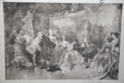 Vincente V. de Paredes "Royal Visitors in Watteau's Studio" Lithograph Art Print   - TvMovieCards.com