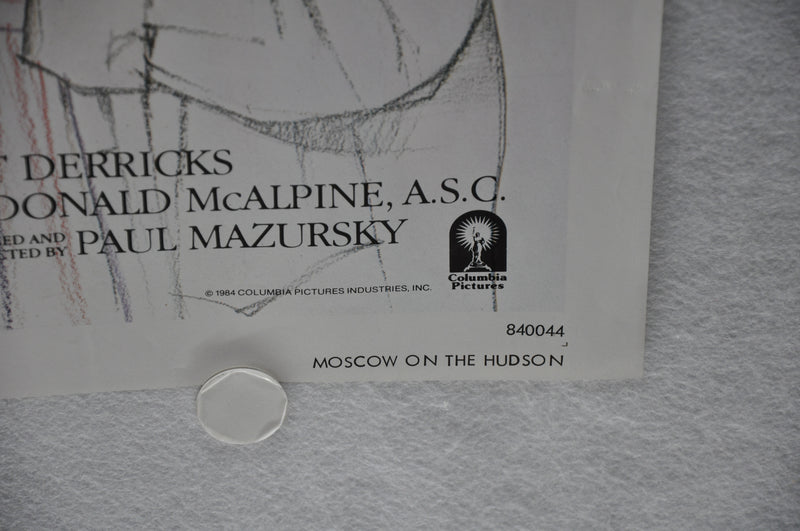 1984 Moscow on the Hudson Original 1SH Movie Poster 27 x 41 Robin Williams   - TvMovieCards.com