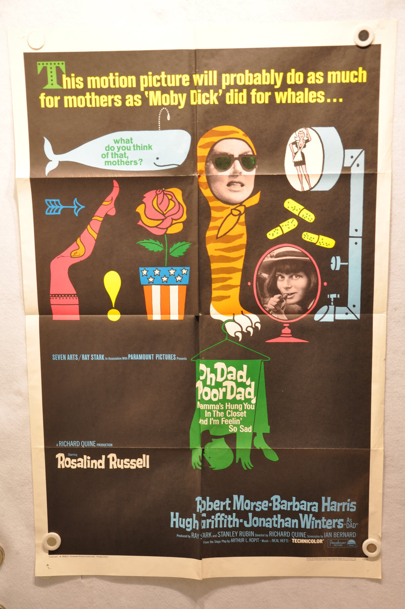 1967 Oh Dad Poor Dad Original 1SH 1 Sheet Movie Poster "27 x 41"  Rosalind Russe   - TvMovieCards.com