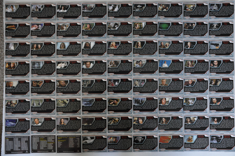 The Complete Battlestar Galactica Base Trading Card Set 72 Cards 2004 Rittenhous - TvMovieCards.com